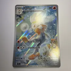 Pokemon TCG Raboot Holo Rare Stellar Crown Card 147/142 Mint Condition - Image 1