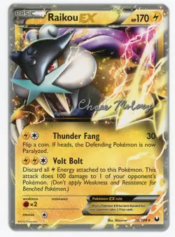 Pokemon Card Raikou EX 38/108 World Championships 2012 PL - Image 1