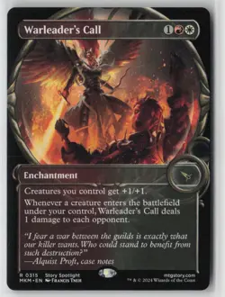 Warleader's Call (Showcase) 315 Rare Murders at Karlov Manor Near Mint - Image 1