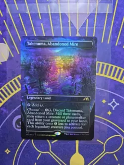 Takenuma, Abandoned Mire Borderless - Kamigawa Neon Dynasty - Foil - Near Mint - Image 1