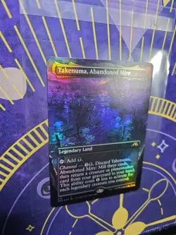 Takenuma, Abandoned Mire Borderless - Kamigawa Neon Dynasty - Foil - Near Mint - Image 3