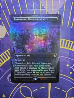Takenuma, Abandoned Mire Borderless - Kamigawa Neon Dynasty - Foil - Near Mint - Image 4