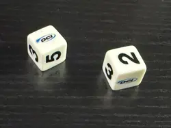 Rare Vintage DCI Duelist MTG Magic Pokemon WotC 6-sided dice - Two (2) - Image 1