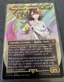 Yuna, Grand Summoner-Final Fantasy Commander-Borderless-Surge Foil-216-NM - Image 3