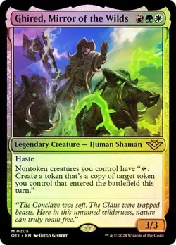 Ghired, Mirror of the Wilds (Foil) - OTJ Mythic - MTG Magic Pack fresh - Image 1