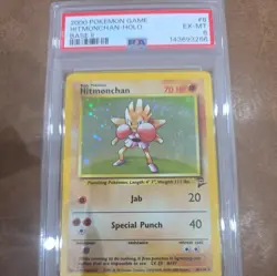 PSA 6 1999 Pokemon Game Hitmonchan- Holo base set 2 - Image 1