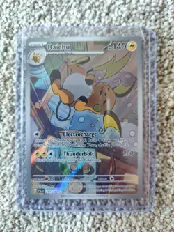 Pokemon TCG Raichu Holo Card Sv02: Paldea Evolved 211/193 NM Condition - Image 1