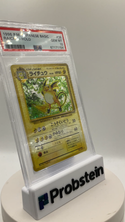 1996 Pokemon Basic Base Set Japanese #026 Raichu Holo PSA 10 GEM MINT - Image 2