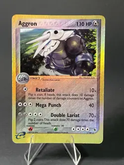 Pokemon Aggron 1/109 Reverse Holo EX Ruby Sapphire Base Set E Reader Series Card - Image 1