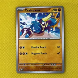 Crabrawler 114/197 Common Obsidian Flames scarlet & Violet Pokemon Card NM - Image 1