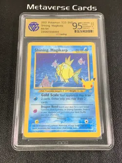 2021 Pokemon TCG ENG Shining Magikarp 66/64 CCG9.5 - Image 1