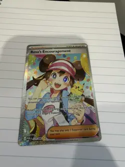 Rosa's Encouragement 123/088 SIR Perfect Order Pokemon Card Full Art Trainer - Image 3