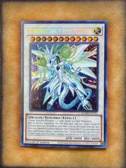 Yugioh Stardust Sifr Divine Dragon BLMM-EN151 Secret Rare 1st Ed NM - Image 1