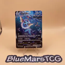 Pokemon TCG Chinese Sword & Shield CSHC 006 HR Vaporeon VMAX Holo Art Card - Image 1