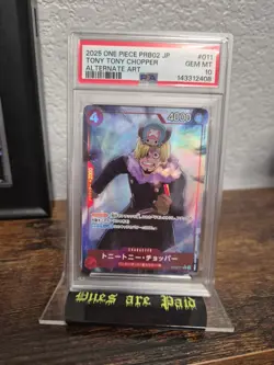 2025 One Piece The Best Vol. 2 Tony Chopper Promo #OP10-011 PSA 10 GEM MINT - Image 1