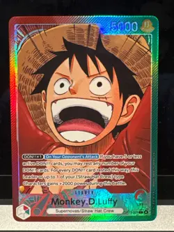 Monkey.D.Luffy (001) (Alt. Art) OP13-001 Carrying On His Will Foil Near Mint - Image 1