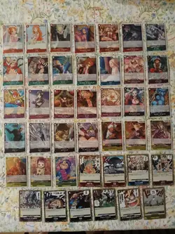 One Piece TCG Japanese Lot ×41 All Foils (No Duplicates) - Image 1