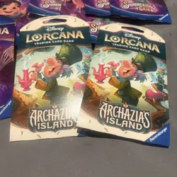 12 Disney Lorcana TCG - Shimmering Skies, Archazias Sleeved Booster Packs Sealed - Image 2