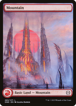 Mountain (REGULAR) x1 - MTG Phyrexia: All Will Be One ONE #265 - Image 1