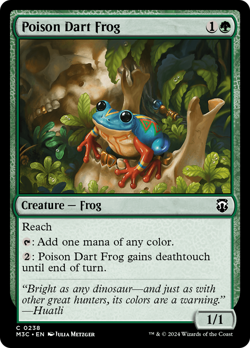 Poison Dart Frog (REGULAR) x1 - MTG Modern Horizons 3 Commander M3C #238 - Image 1