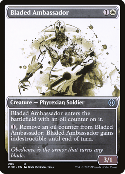 Bladed Ambassador (REGULAR) x1 - MTG Phyrexia: All Will Be One ONE #285 - Image 1