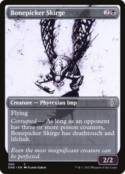 Bonepicker Skirge (REGULAR) x1 - MTG Phyrexia: All Will Be One ONE #290 - Image 1
