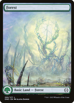 Forest (REGULAR) x1 - MTG Phyrexia: All Will Be One ONE #266 - Image 1