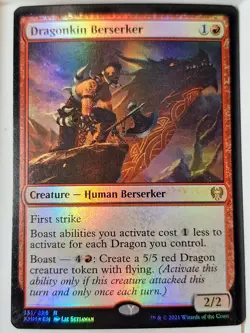 Dragonkin Berserker - FOIL - Kaldheim - Magic the Gathering MTG Nice! - Image 1