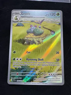 Grotle 164/162 Temporal Forces Illustration Rare Scarlet & Violet Pokemon Card - Image 1
