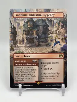 Lindblum, Industrial Regency Mage Siege (312) Borderless Rare - MTG FF - Image 1