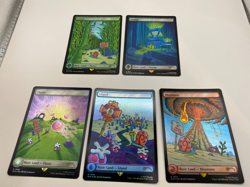 *FOIL* SpongeBob SquarePants Lands Under the Sea SET of 5 MTG Secret Lair Cards - Image 1