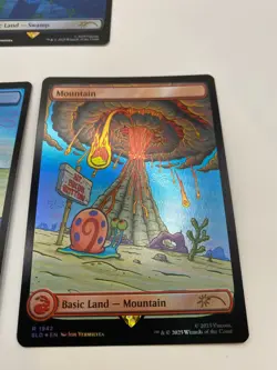 *FOIL* SpongeBob SquarePants Lands Under the Sea SET of 5 MTG Secret Lair Cards - Image 4