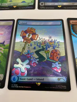 *FOIL* SpongeBob SquarePants Lands Under the Sea SET of 5 MTG Secret Lair Cards - Image 5