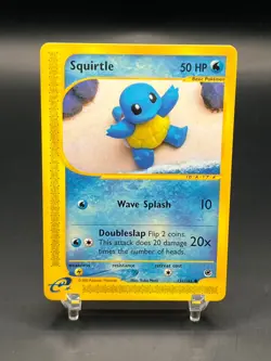 Pokemon Squirtle 131/165 Expedition English 2002 E-Reader - Image 1