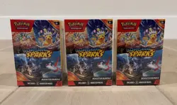 Pokemon TCG Scarlet & Violet Surging Sparks Booster Bundle NEW Sealed Lot Of 3 - Image 1