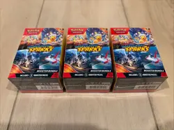 Pokemon TCG Scarlet & Violet Surging Sparks Booster Bundle NEW Sealed Lot Of 3 - Image 2