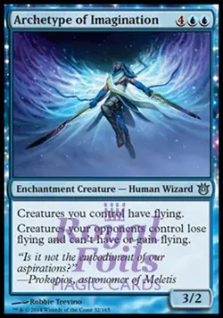 Archetype of Imagination 1x FOIL BNG MTG Born of the Gods Uncommon MINT blue - Image 1