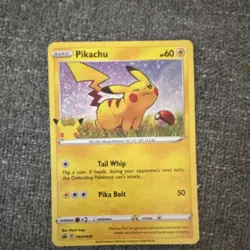 Pokemon Pikachu SWSH039 Sword & Shield Promo Basic Thunder 60HP Regular Card - Image 1