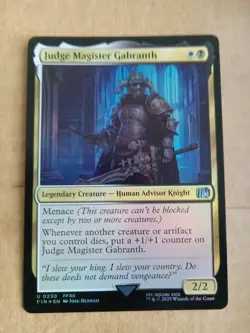 MTG Final Fantasy Judge Magister Gabranth Foil x1 MINT PACK FRESH - Image 1