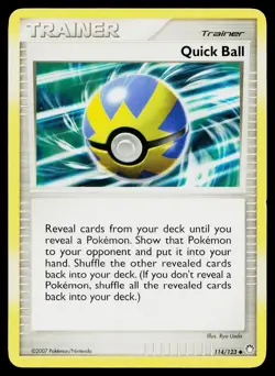 Quick Ball 114/123 Uncommon Mysterious Treasures Pokemon Moderately Played - Image 1
