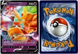 Pokemon TCG - Alakazam V Sword & Shield Promo SWSH083 Promo Holo Near Mint - Image 3