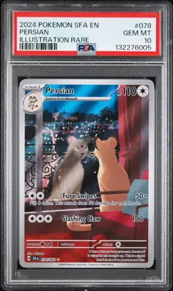 Pokemon Persian 078/064 SV: Shrouded Fable Illustration Rare IR PSA 10 - Image 1