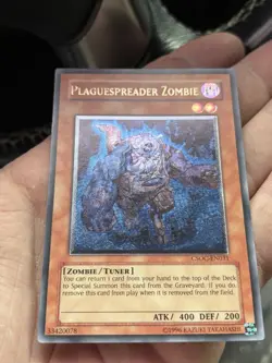 Yugioh Plaguespreader Zombie CSOC-EN031 Ultimate Rare Euro Print LP - Image 1