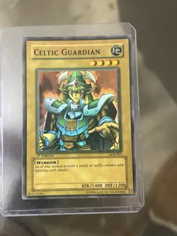 Celtic Guardian LOB-007 1st Ed Super Rare Konami Legend of Blue Eyes - Image 1