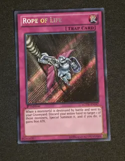 Yu-Gi-Oh! TCG Rope of Life 1st Edition LCYW-EN147 Secret Rare 1st Ed NM - Image 1