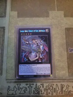 YUGIOH SACRED NOBLE KNIGHT OF KING ARTORIGUS NKRT-EN038 PLATINUM LIMITED ED NM - Image 1