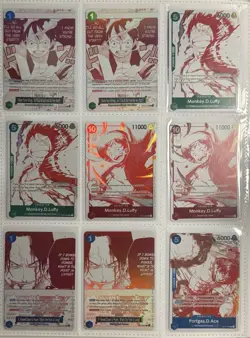 One Piece Binder Collection Card Lot Rares/Foils - Luffy (Read Description) - Image 4