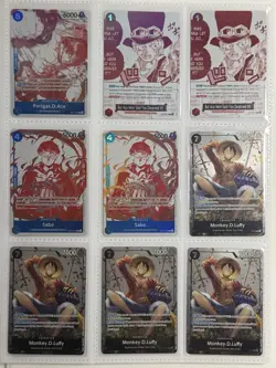 One Piece Binder Collection Card Lot Rares/Foils - Luffy (Read Description) - Image 5