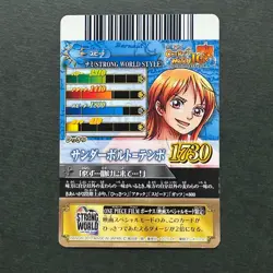 S4567 Nami SR Holo Japanese One Piece Berry Match IC Carddass Card - Image 2