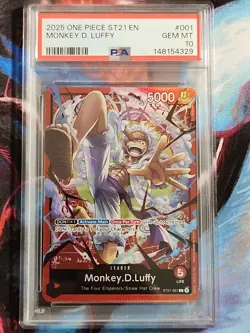 2025 One Piece ST21 English #001 Monkey D. Luffy - Image 1